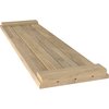 Ekena Millwork Americraft 4-Board Exterior Wood Joined Board-n-Batten Shutters w/ End Batten, ARW103BB414X34UNH ARW103BB414X34UNH